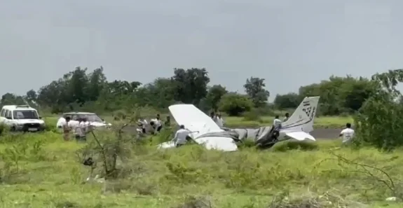 Trainer Aircraft Crashes Near Baramati Airstrip, Trainee Pilot Escapes Unhurt