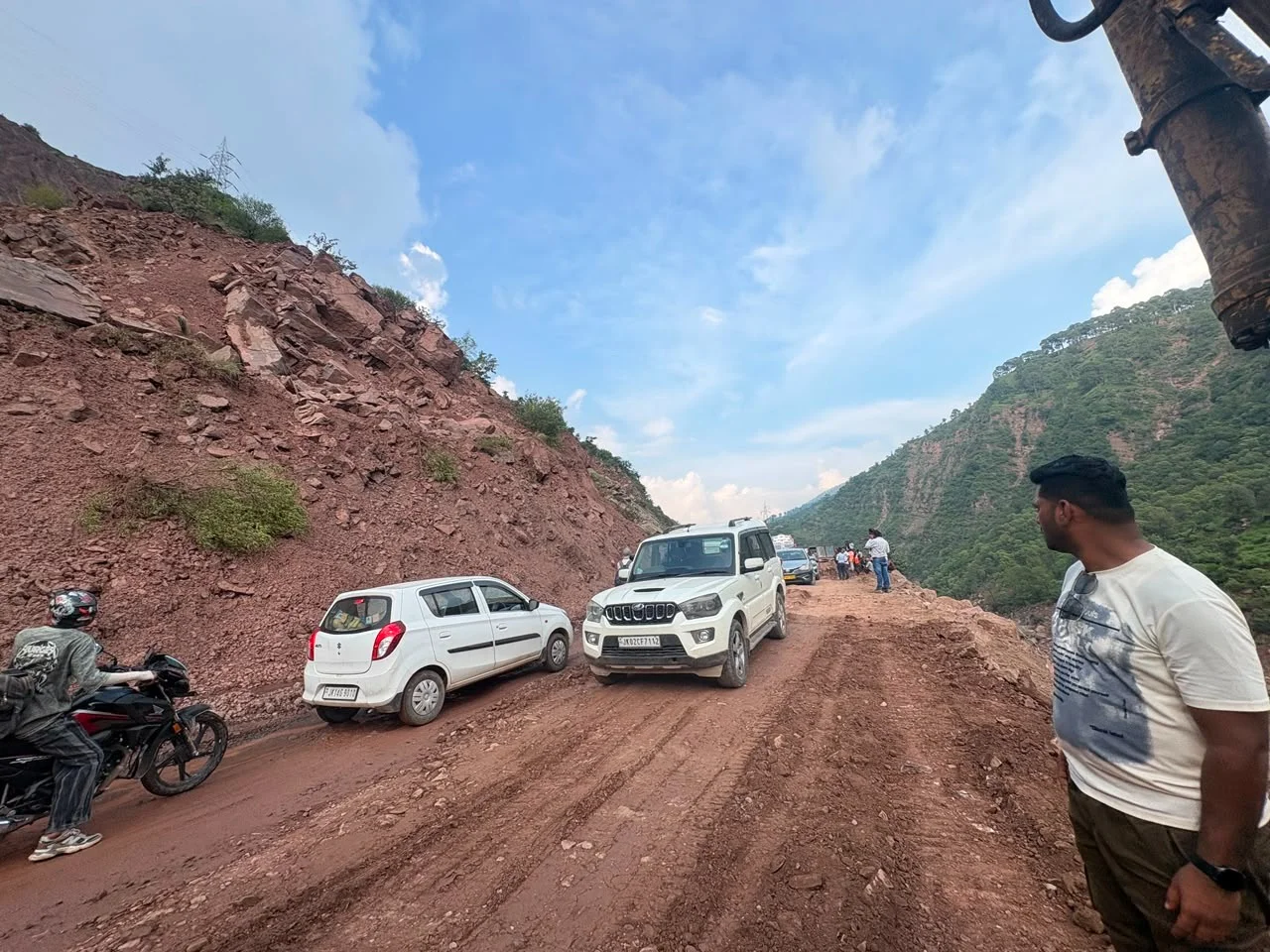 NHAI Restores Two-Lane Traffic at Ladha, Samroli on NH-44 Following Overnight Landslide