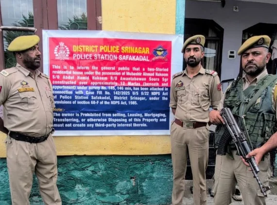 Srinagar Police Attach ₹2.74 Crore Property of Alleged Drug Peddler Under NDPS Act