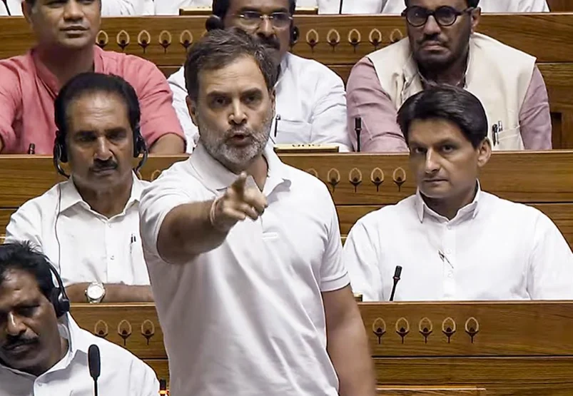 Rahul Gandhi Lashes Out At Amit Shah In Lok Sabha Over Police Action Against Student Protesters