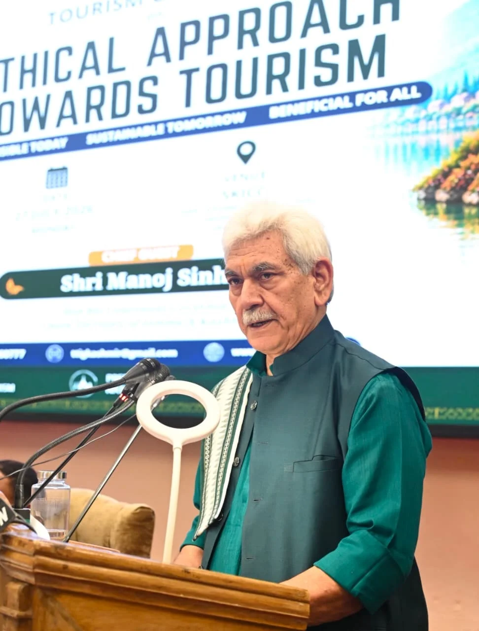 LG Manoj Sinha Addresses Ethical Tourism Conclave