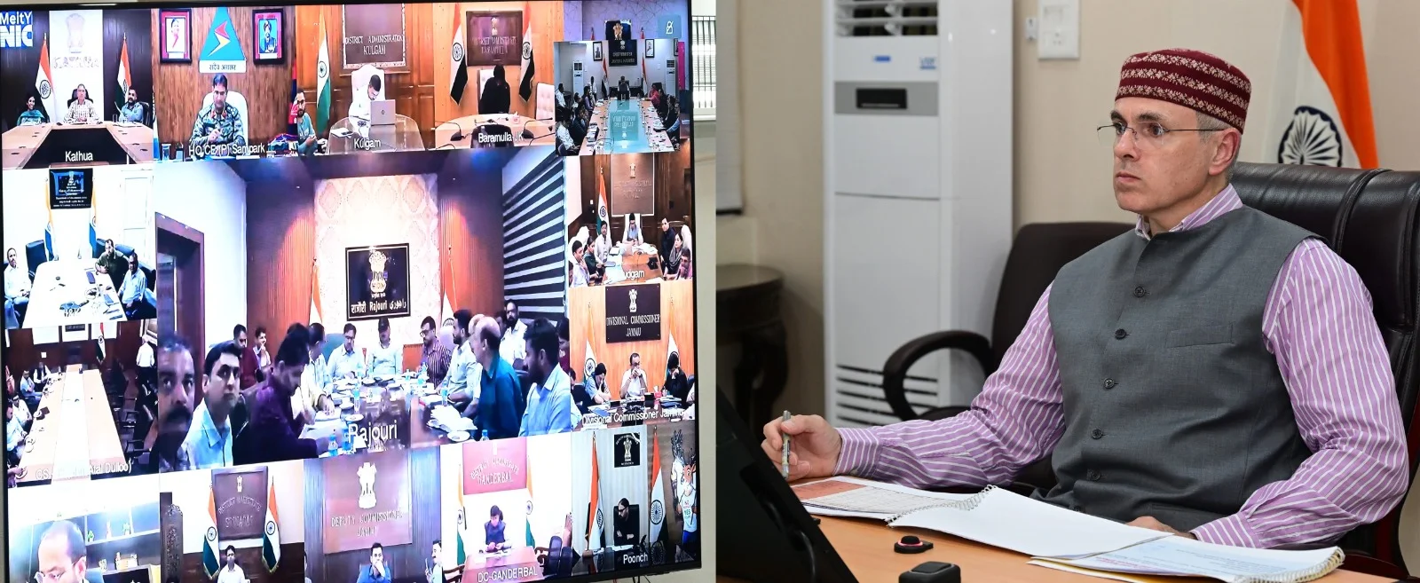Amid incessant rains, CM Omar Abdullah continues high-level reviews to intensify relief, restoration efforts