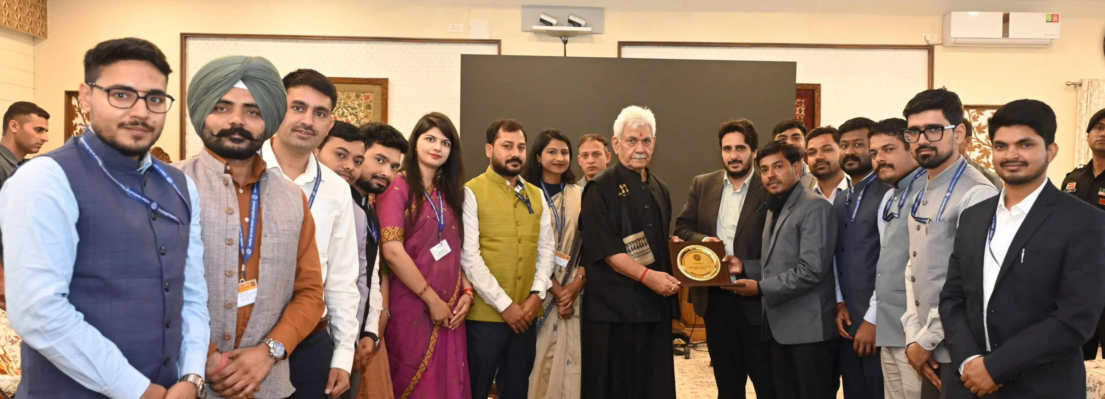 IIS Officer Trainees call on LG Manoj Sinha