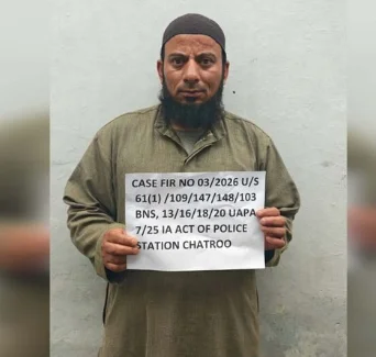 Kishtwar Police Arrest Third Accused in Terror Support Network Probe