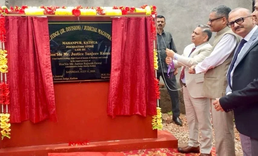 Justice Sanjeev Kumar inaugurates, lays foundation stone for Court complexes