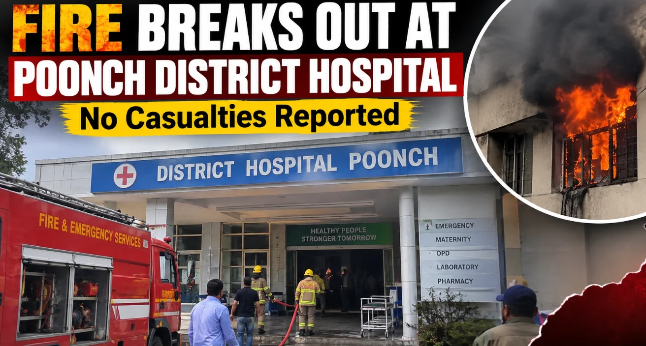 Fire Breaks Out at Poonch District Hospital, No Casualties Reported
