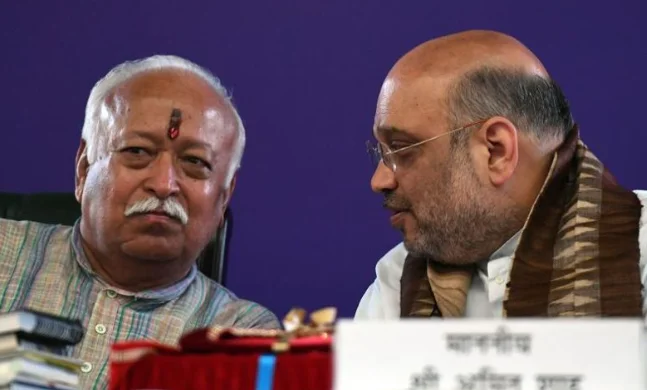 Amit Shah Wishes RSS Chief Mohan Bhagwat On 76th Birthday